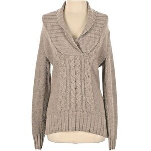 Old Navy shawl neck cable knit sweater. Size M